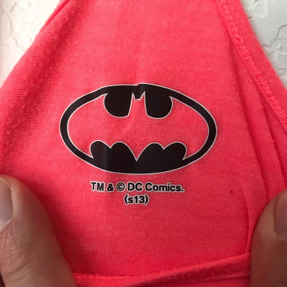 Under Armour Orange Batman Racer Back Tank Sz S - Picture 5 of 5